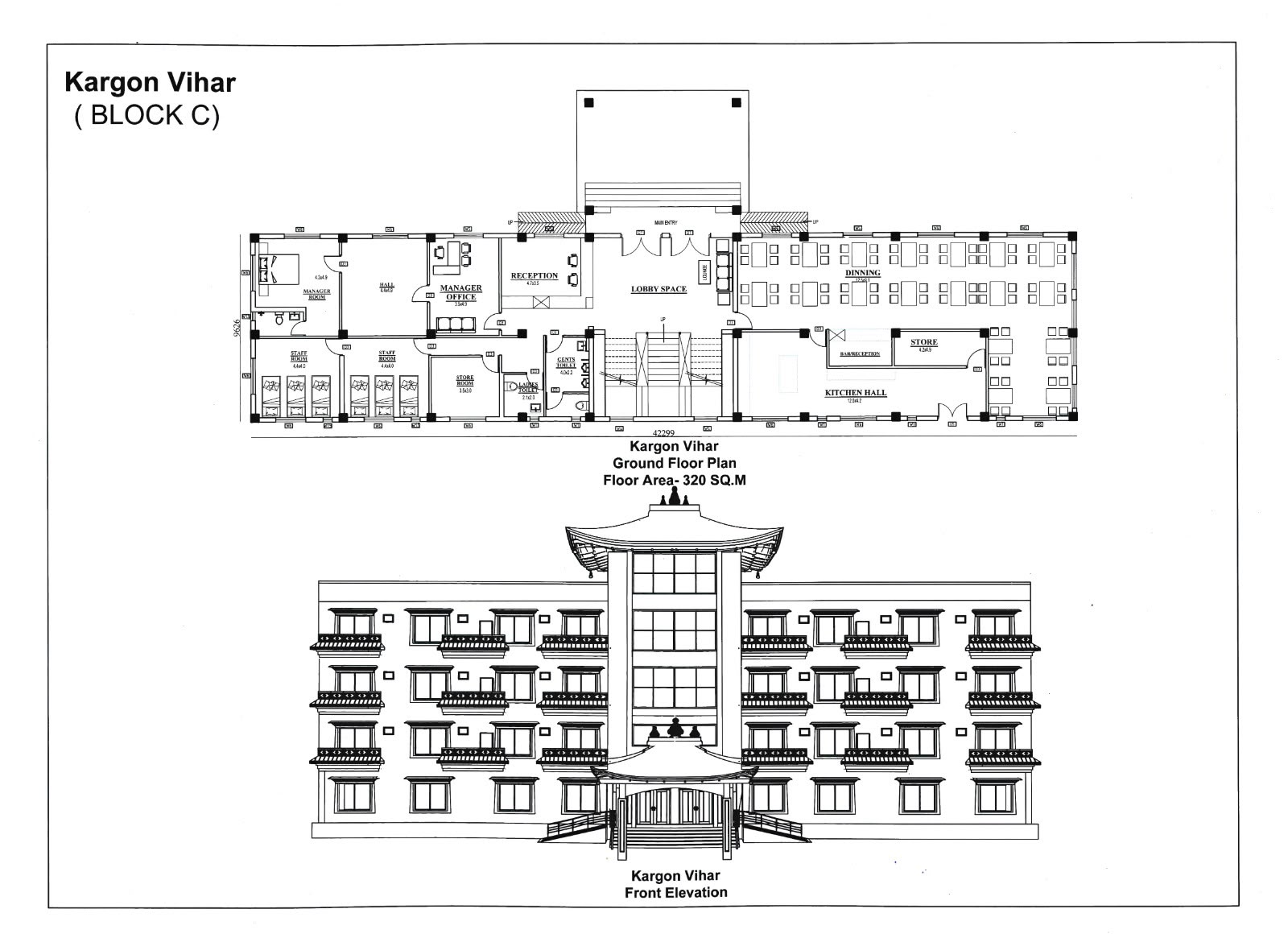 Ground Floor Plan & Elevation