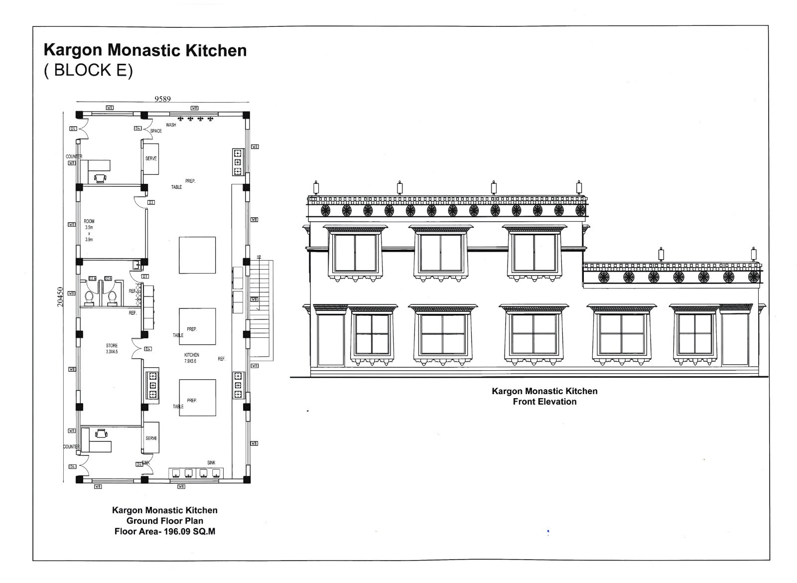 Ground Floor Plan & Elevation